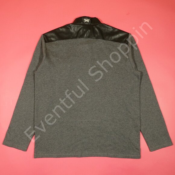 PXG Quilted Jersey 1/4-Zip Pullover Jacket in Gray / Black Size XL - Picture 3 of 8